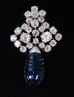 Lot 1293 - A fine Cartier white gold and diamond set...