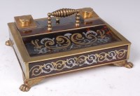 Lot 1332 - A late 19th century French tortoiseshell and...