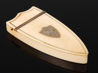 Lot 1355 - A 19th century ivory and silver mounted...