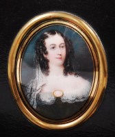 Lot 1361 - 19th century English school - Bust portrait of...