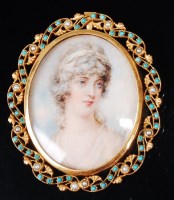 Lot 1362 - 19th century English school - Bust portrait of...