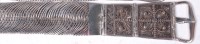 Lot 1373 - A mid-20th century Indian silver belt, having...