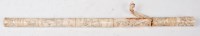 Lot 1383 - A Chinese turned and sectional bone opium pipe,...