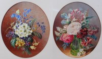 Lot 1394 - Circa 1900 School - Flowers of the four...