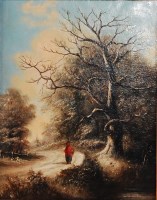Lot 1404 - 19th century Norwich school - Lone figure on a...