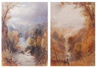 Lot 1414 - Henry A Harper (1835-1900) - Pair; River...