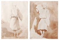 Lot 1419 - Mid-19th century school - Pair of Egyptian...