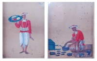 Lot 1431 - Mid-19th century Company school - Pair; The...