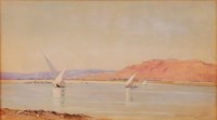 Lot 1437 - Wilfrid Ball (1853-1917) - Dhows on the Nile,...
