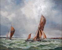 Lot 1445 - Dorothy Lightfoot (1909-2002) - Sailing barges...