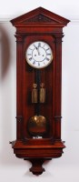 Lot 1481 - A late 19th century polished oak cased Vienna...