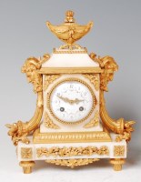 Lot 1482 - A 19th century French white marble and ormolu...