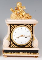 Lot 1483 - A 19th century French white marble and ormolu...