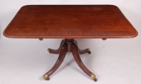 Lot 1499 - A circa 1830 plum pudding mahogany and...
