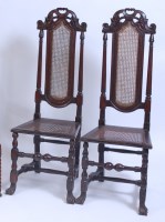 Lot 1502 - A pair of late 17th century Dutch walnut...