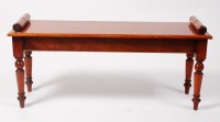 Lot 1507 - A Victorian style mahogany window seat, having...