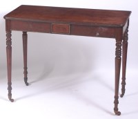Lot 1512 - A Regency mahogany side table, having a plain...