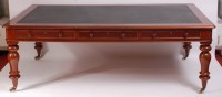 Lot 1513 - A Victorian mahogany library table of good...