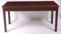 Lot 1522 - A George III mahogany hall table, the...