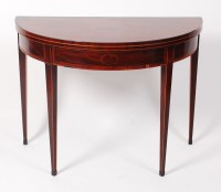 Lot 1530 - A George III mahogany and crossbanded...