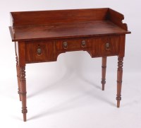 Lot 1544 - A George IV mahogany washstand, having a three...