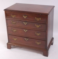 Lot 1547 - An early George III mahogany chest, having...
