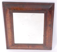 Lot 1548 - An antique walnut veneered cushion framed wall...