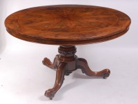 Lot 1549 - A Victorian mahogany pedestal breakfast table,...
