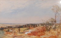 Lot 1413 - Emma Oliver (1819-1885) - An Essex landscape,...