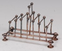 Lot 133 - A late 19th century silver plated six division...