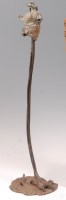 Lot 143 - Cheryl Gould (b.1947) - Elongated bird, bronze,...
