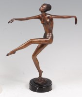 Lot 154 - After Josef Lorenzl - A bronzed metal figure...