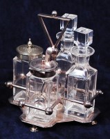 Lot 44 - A Hukin & Heath silver plated and clear cut...