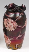 Lot 39 - An iridescent glass vase, probably by...