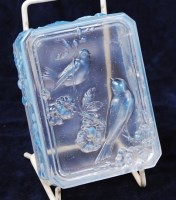 Lot 42 - A French Art Deco opalescent moulded glass...