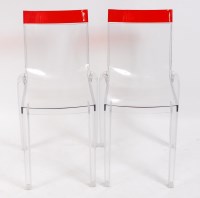 Lot 220 - A set of four contemporary Italian clear...