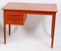 Lot 238 - A 1960s Danish teak writing desk, having two...