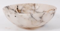 Lot 240 - A French Art Deco alabaster plafonnier, of...