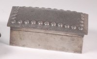 Lot 125 - A Liberty & Co Art Nouveau Tudric pewter hinge-...