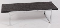 Lot 256 - A 1960s naturalistic slate topped and...