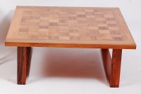 Lot 260 - A 1960s Danish rosewood low square section...