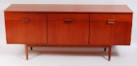 Lot 268 - A 1960s Danish teak sideboard, having three...