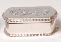 Lot 84 - An Art Nouveau silver hinge-top dressing table...