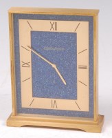 Lot 103 - A Jaeger LeCoultre gilt brass cased mantel...