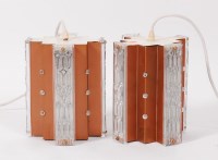 Lot 121 - A pair of 1960s anodised metal and press...