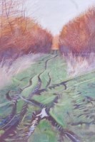 Lot 169 - Lilias August RI (b.1955) - Crossing Tracks,...