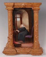 Lot 1075 - A circa 1900 Berlin porcelain plaque,...