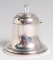 Lot 1146 - A George V silver inkwell, in the form of a...
