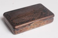 Lot 1151 - A Russian silver and niello snuffbox, the...