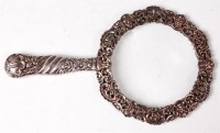 Lot 1164 - A late Victorian silver magnifying glass, the...
